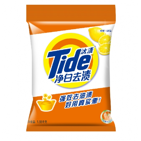 汰漬 凈白去漬 自然清香 洗衣粉 1550g  6包/袋