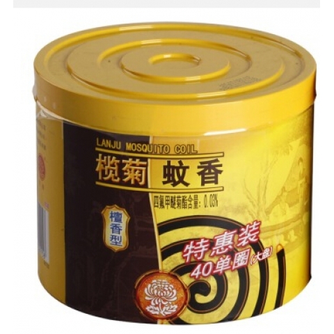 欖菊牌黑蚊香40單盤+蚊香座 驅(qū)蚊 盤香   1盒-6