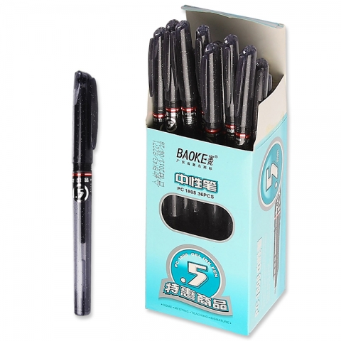寶克可替芯中性筆PC-1808 0.5mm  36支/盒