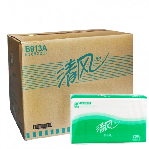APP系列 清風(fēng)牌 擦手紙B913A 230*225mm 200張/包 20包/箱-6