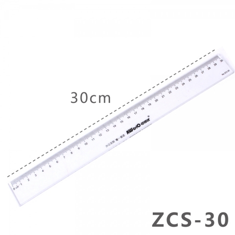 KW(可得優) 透明塑料直尺 ZCS-30 30cm